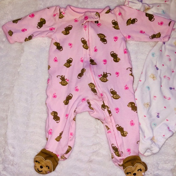 Two Baby Girls Carter’s Sleep/Play - Picture 2 of 3